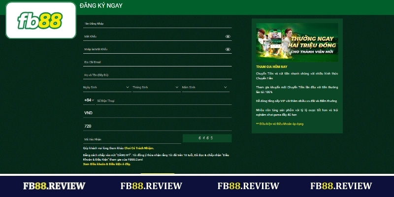 Hướng dẫn người mới cách đăng ký FB88 chi tiết